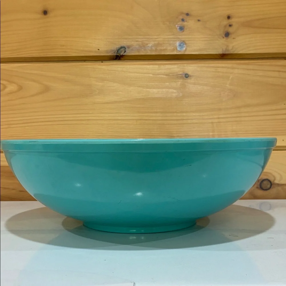 Turquoise Mixing Bowl - Durable Plastic Dinnerware - Picture 3 of 4